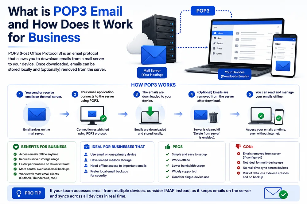 What is POP3 Email and How Does It Work for Business Webomatic