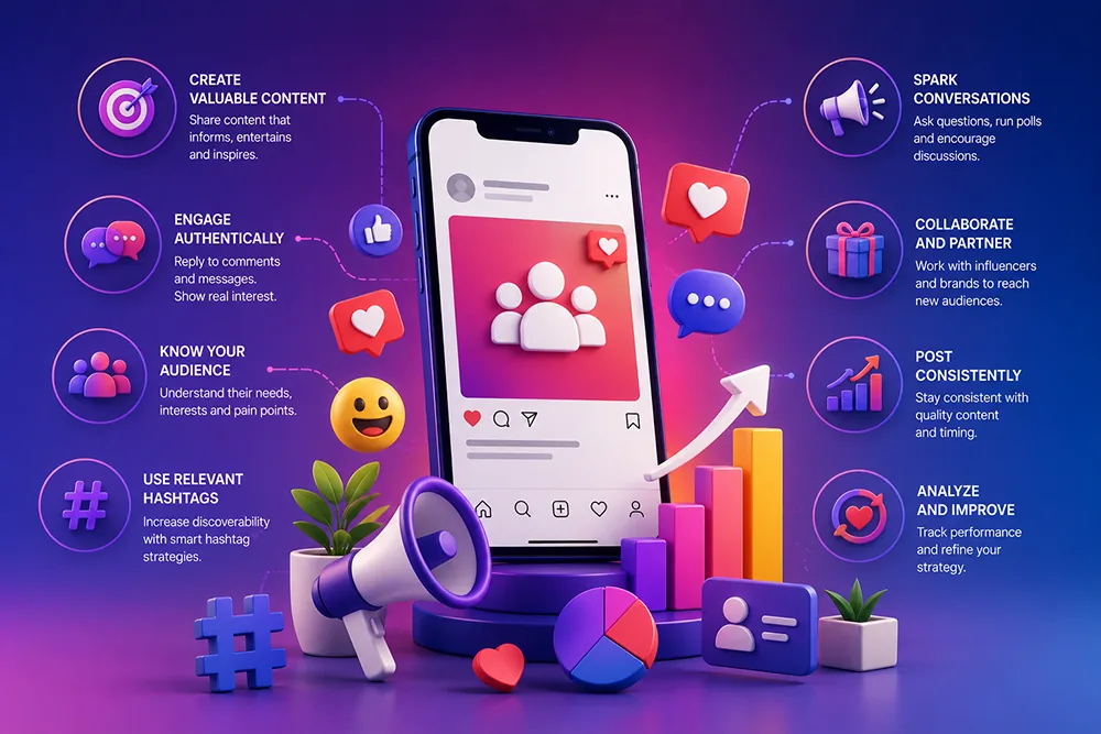 Engagement Strategies to Grow Your Social Media Following Organically Webomatic