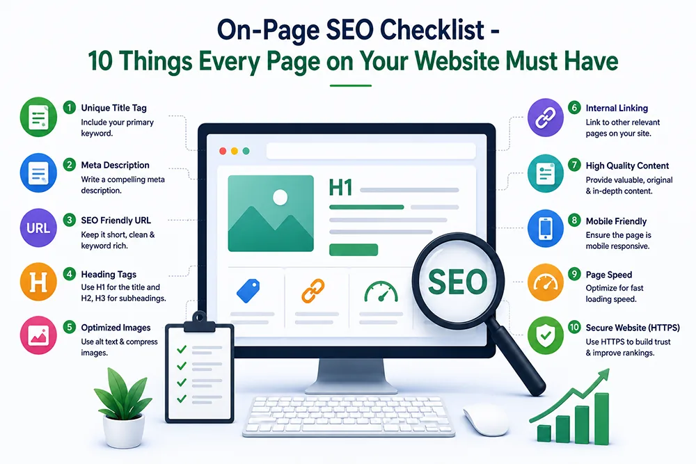 On-Page SEO Checklist - 10 Things Every Page on Your Website Must Have Webomatic