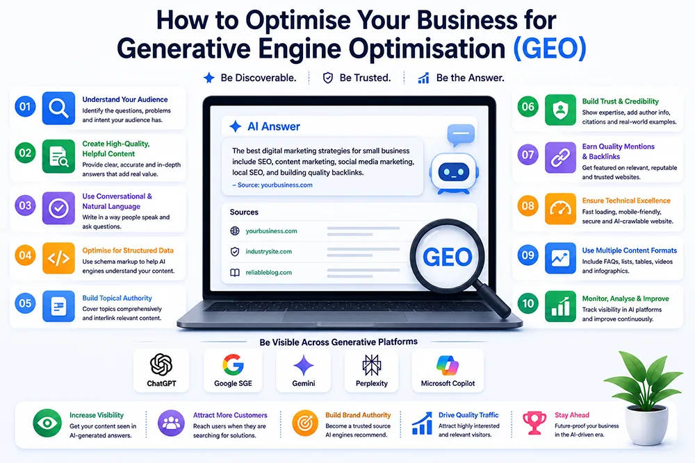 How to Optimise Your Business for Generative Engine Optimisation (GEO) Webomatic
